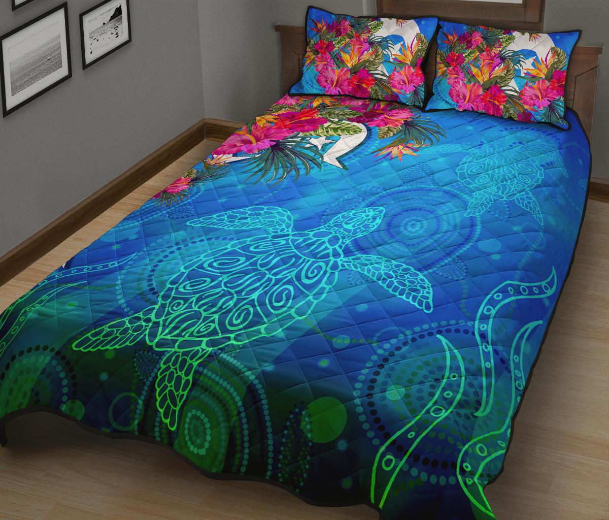 qui-bed-set-torres-strait-blue-sea-with-hibiscus