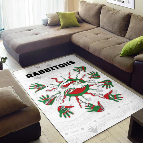 rabbitohs-indigenous-area-rug-animals-aboriginal