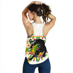 Penrith Women Racerback Tank Indigenous Panthers - White - Vibe Hoodie
