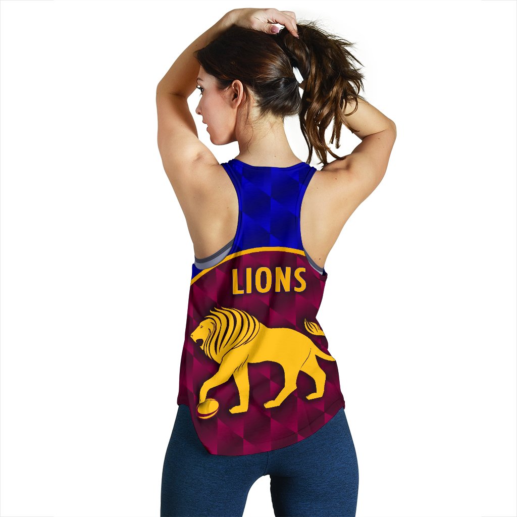 Brisbane Lions Women Racerback Tank Powerful - Vibe Hoodie