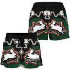 Rabbitohs All Over Print Women's Shorts Aboriginal 2 - Vibe Hoodie