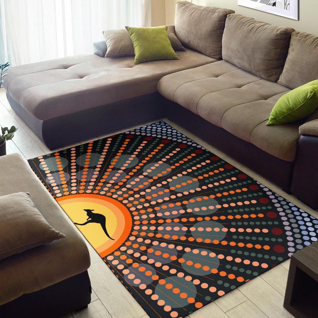 area-rug-aboriginal-dot-painting-rug-kangaroo-ver04
