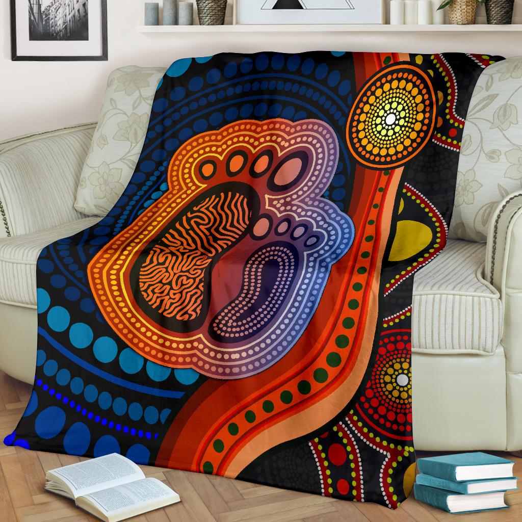 1st-australia-premium-blanket-aboriginal-mother-and-son-foot