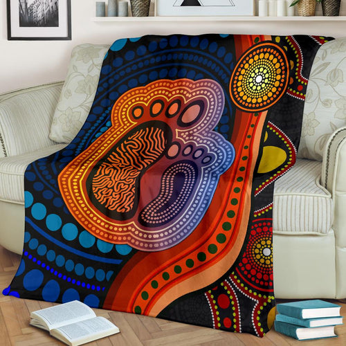 1st-australia-premium-blanket-aboriginal-mother-and-son-foot
