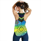 Aboriginal Racerback Tank - Dot Painting Indigenous Circle Patterns - Women - Vibe Hoodie
