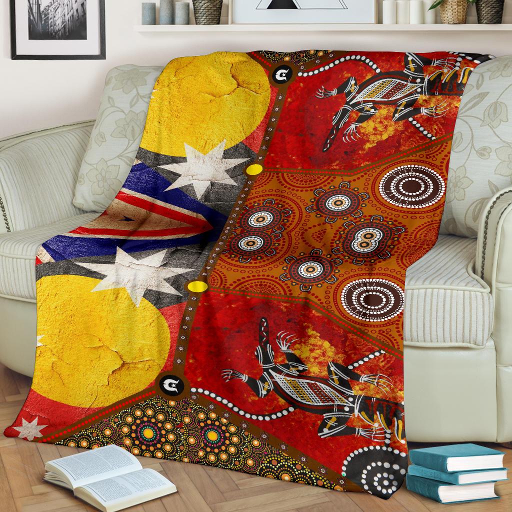premium-blankets-aboriginal-dot-painting-flags-crocodile