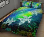 aboriginal-quilt-bed-set-indigenous-turtle-ocean-dot-painting-art
