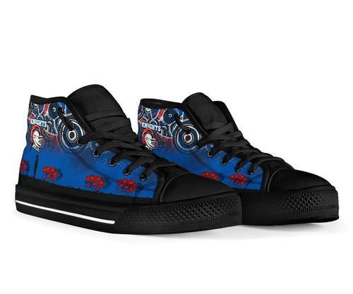 knights-high-top-shoe-newcastle-anzac-day-aboriginal