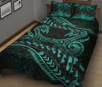 aotearoa-quilt-bed-set-turquoise-maori-manaia-with-silver-fern-1