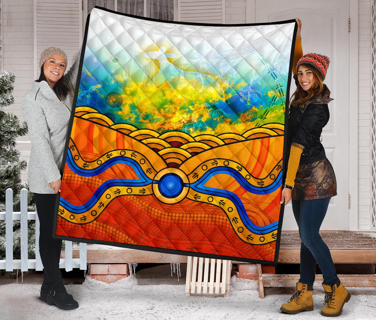 aboriginal-premium-quilt-australia-kangaroo-sky