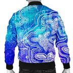 aboriginal-mens-bomber-jacket-sea-turtle-with-indigenous-patterns-blue
