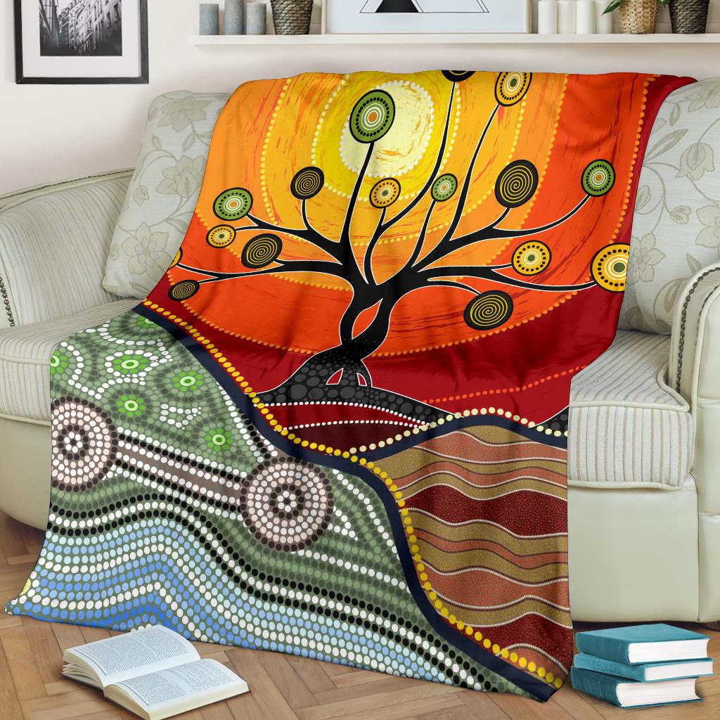 premium-blanket-australian-aboriginal-tree