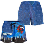 Sydney Roosters Aboriginal Women Shorts Prairie Style - Vibe Hoodie