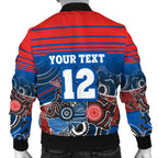 custom-personalised-knights-mens-bomber-jacket-newcastle-aboriginal-horizontal-style