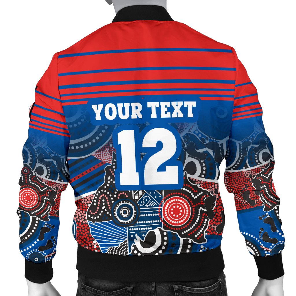 custom-personalised-knights-mens-bomber-jacket-newcastle-aboriginal-horizontal-style