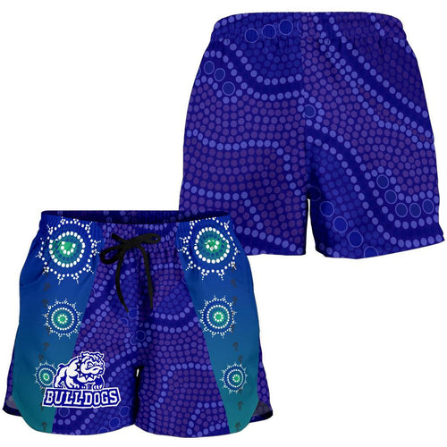 Bulldogs Women Shorts Aboriginal Country Style - Vibe Hoodie