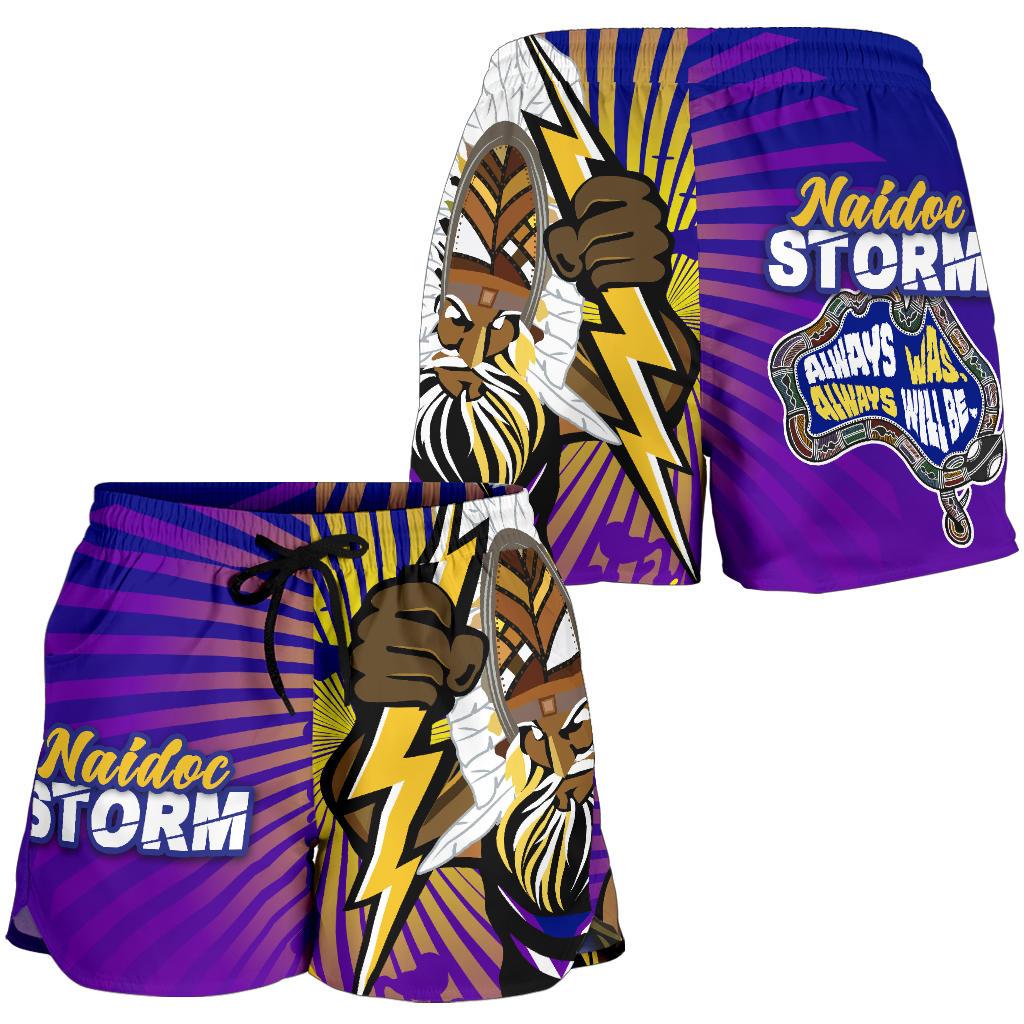 Storm Naidoc Week All Over Print Women's Shorts Indigenous Style - Vibe Hoodie
