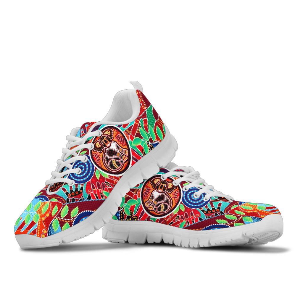 aboriginal-sneakers-koala-and-hand-art-dot-painting-shoes