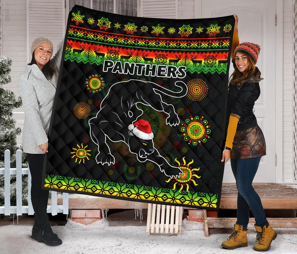 penrith-panthers-christmas-premium-quilt-indigenous