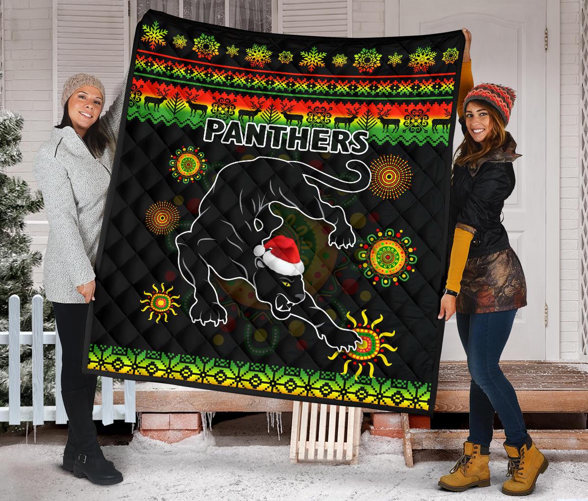 penrith-panthers-christmas-premium-quilt-indigenous