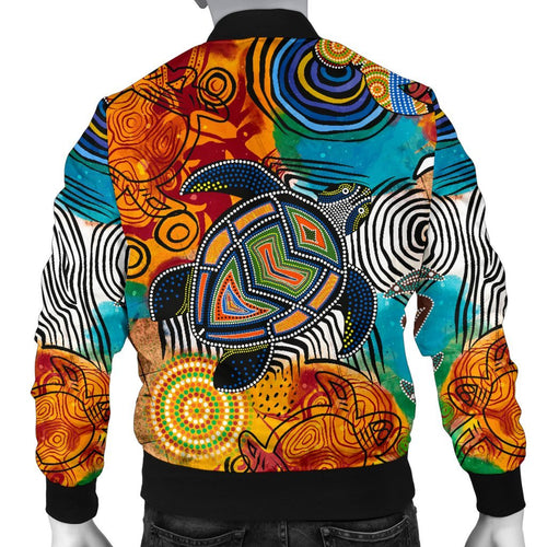 aboriginal-mens-bomber-jacket-turtle-indigenous-art
