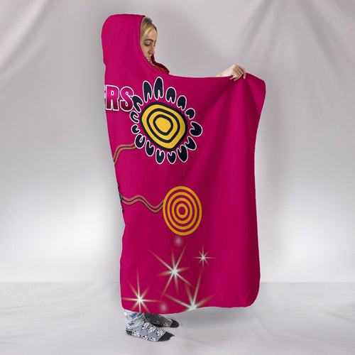 sydney-hooded-blanket-sixers-indigenous-magenta