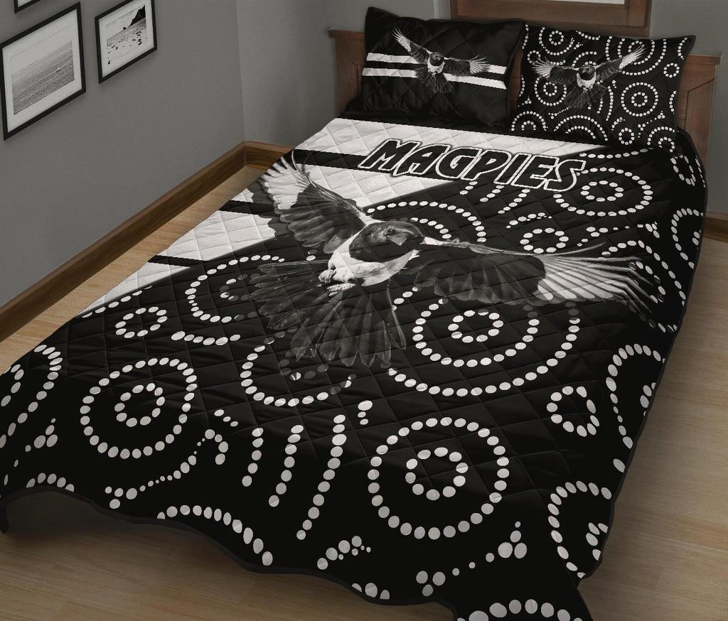 western-suburbs-magpies-quilt-bed-set-simple-indigenous