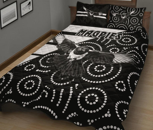 western-suburbs-magpies-quilt-bed-set-simple-indigenous