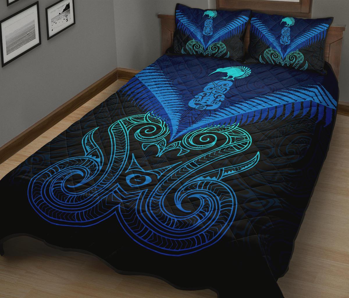 maori-manaia-new-zealand-quilt-bed-set-blue