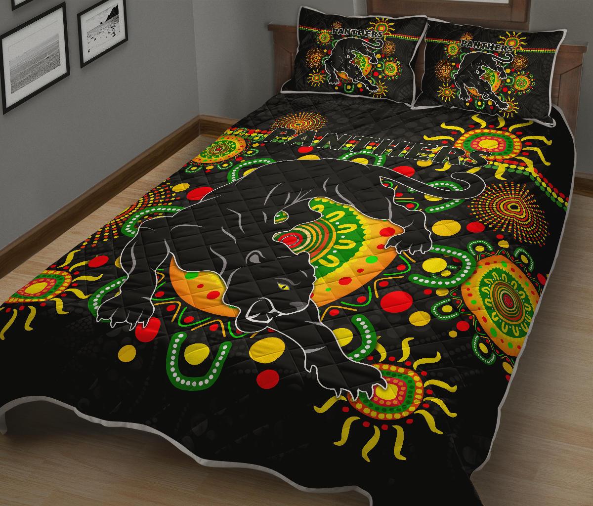 penrith-quilt-bed-set-indigenous-panthers-black