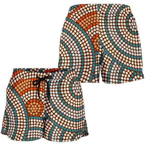 Aboriginal Shorts, Indigenous Dot Painting Short Women 07 - Vibe Hoodie