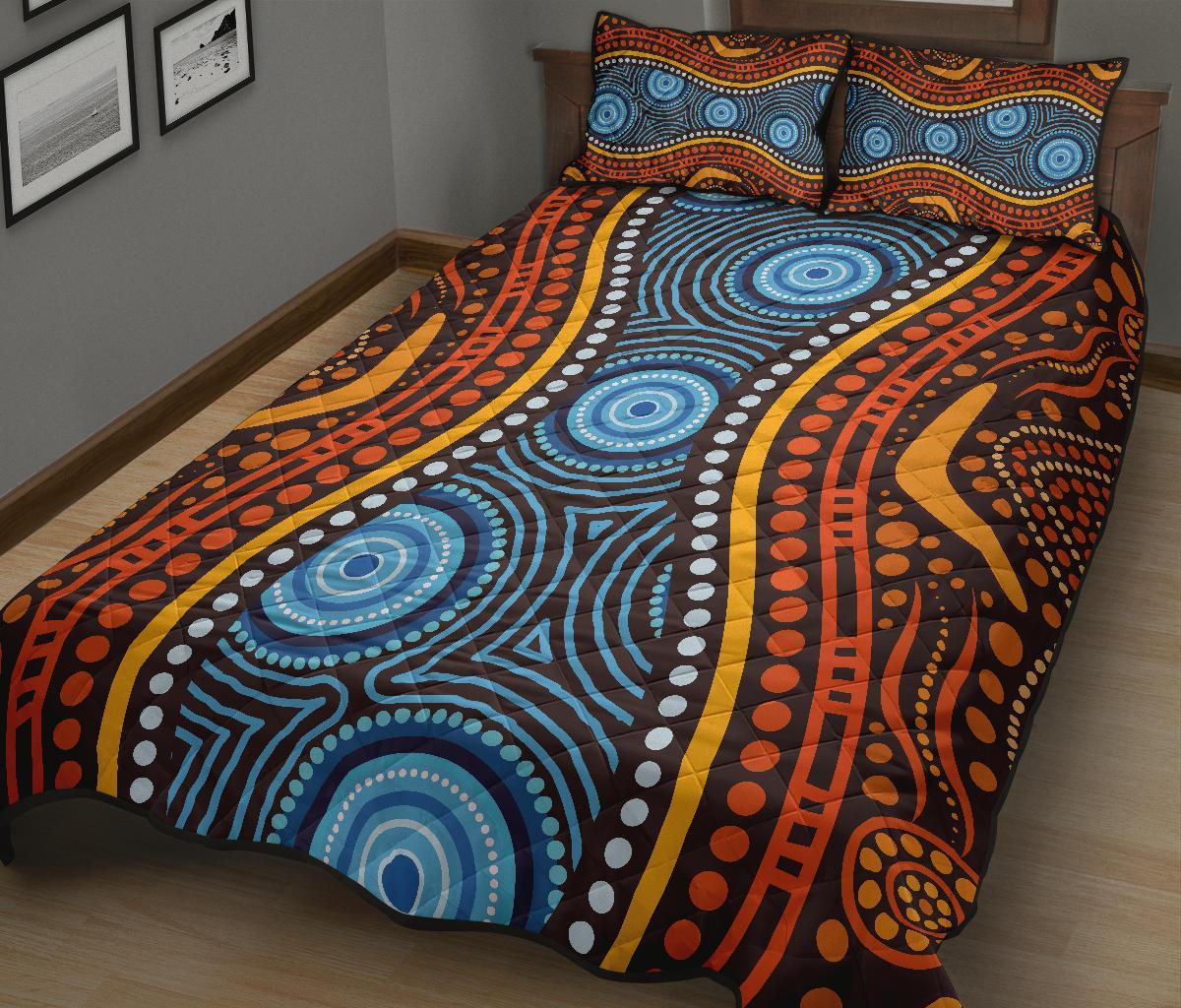aboriginal-quilt-bed-set-boomerang-circle-dot-painting-art-ver01