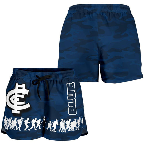 Carlton Blues All Over Print Women's Shorts Anzac Day Army Patterns - Vibe Hoodie