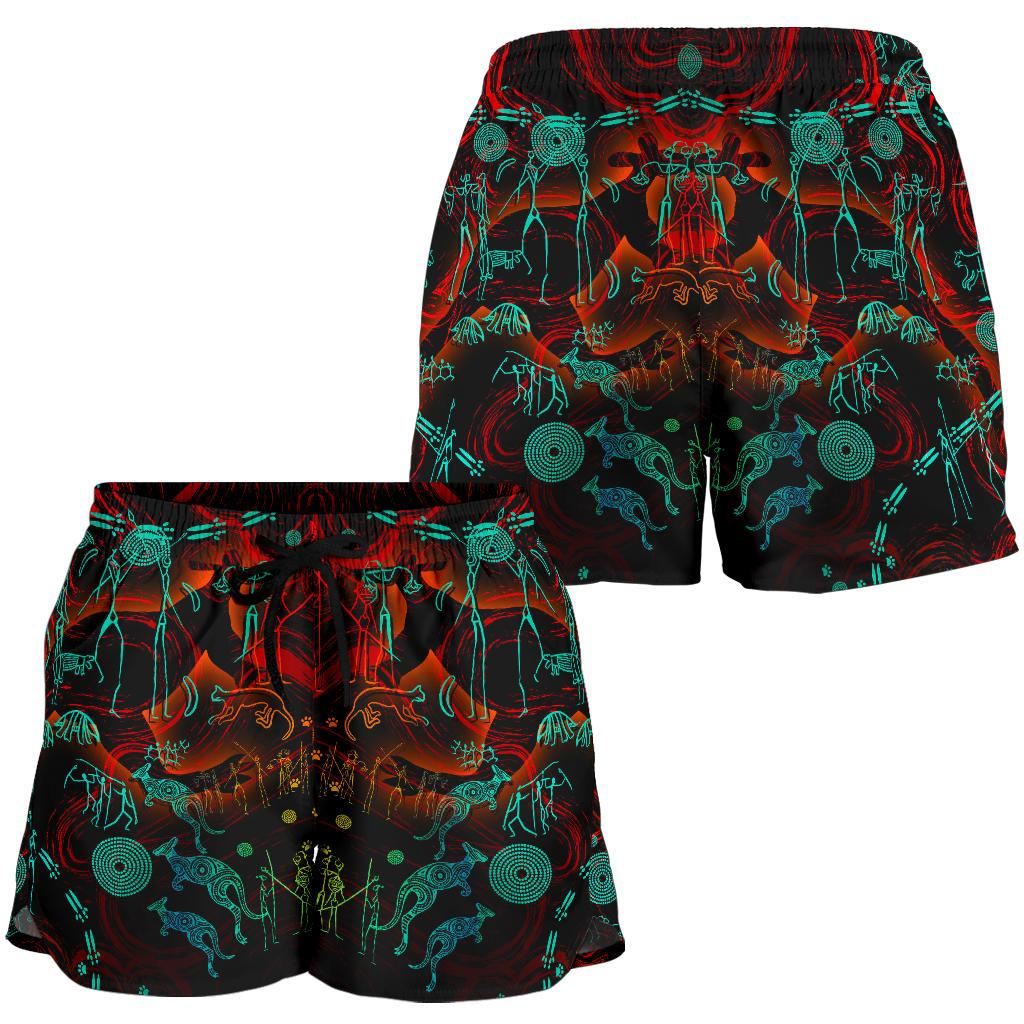 Women's Short, Kangaroo Adults Indigenous Art - Vibe Hoodie