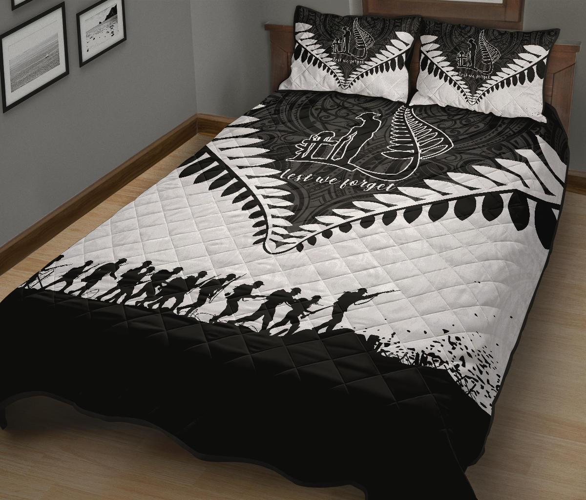 new-zealand-anzac-quilt-bed-set-lest-we-forget-silver-fern-quilt-and-pillow-cover