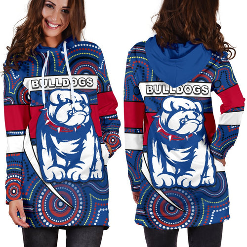 western-football-bulldogs-women-hoodie-dress-redamancy-indigenous-australian