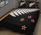 new-zealand-flag-silver-fern-black-with-red-stars-quilt-bedding-sets