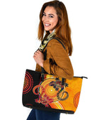 aboriginal-leather-tote-bag-couple-aboriginal-lizards