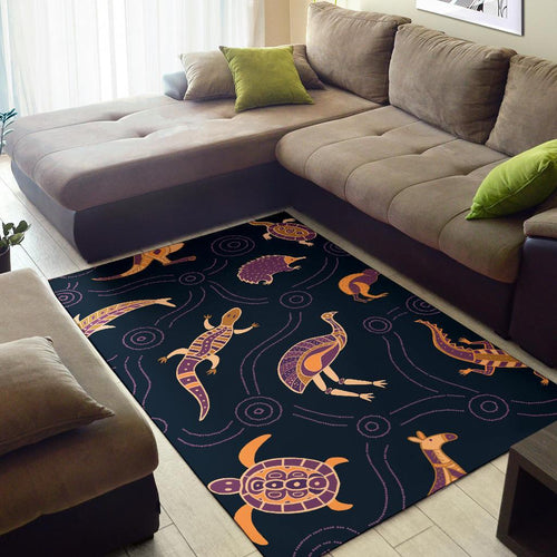 area-rug-indigenous-animals-patterns