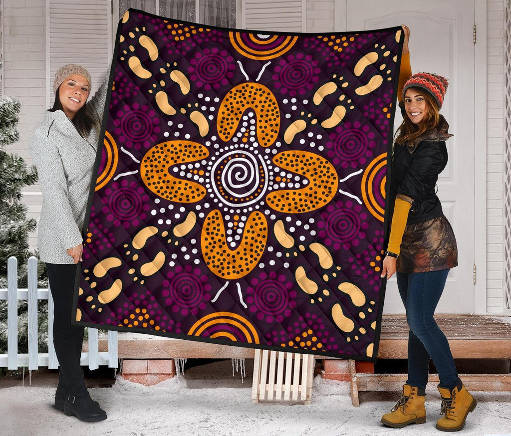aboriginal-premium-quilt-flowers-dot-panting-art