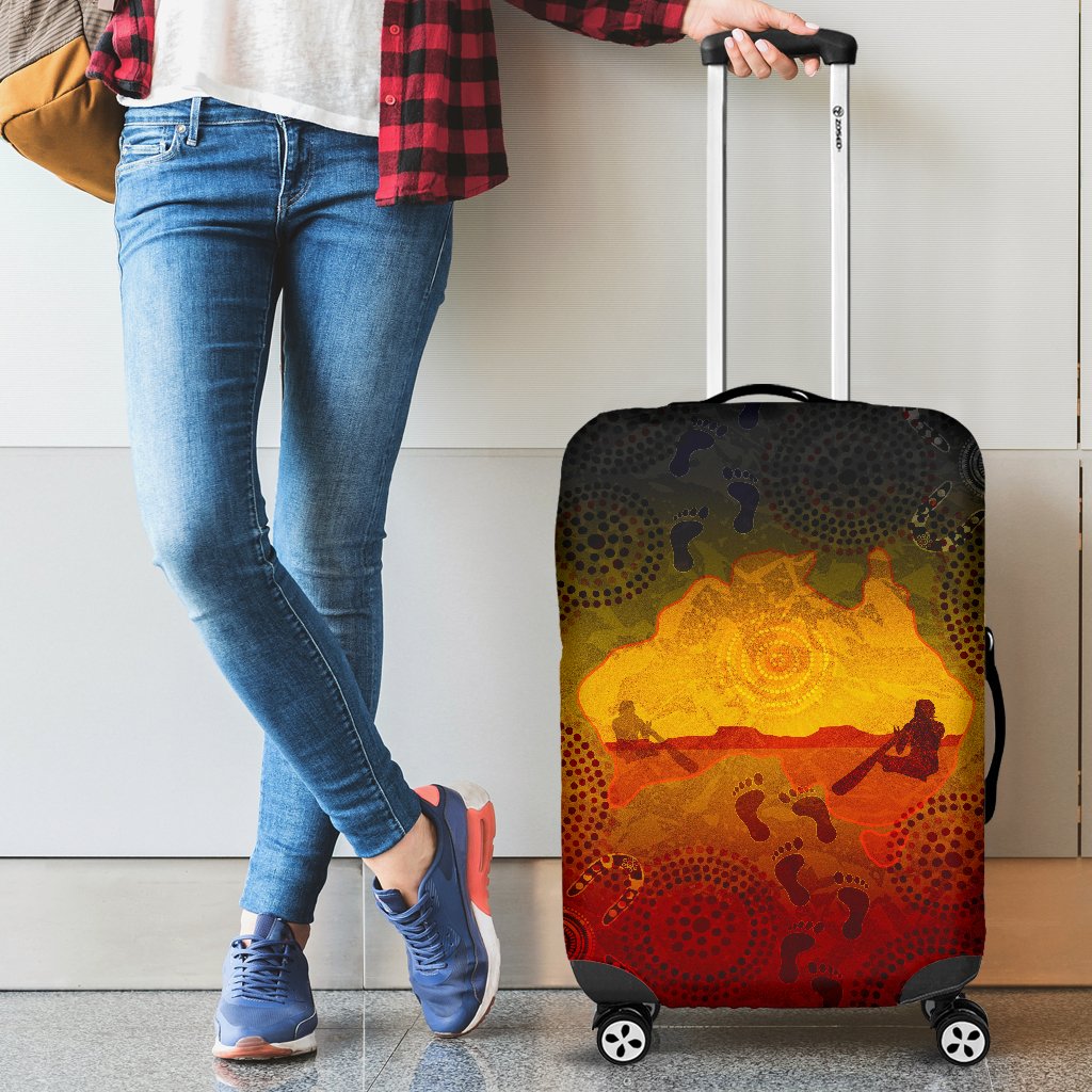 aboriginal-luggage-covers-australian-map-with-indigenous-color