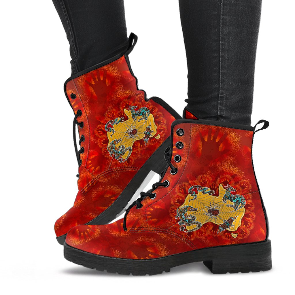 aboriginal-leather-boots-australia-map-hand-patterns-spider-web