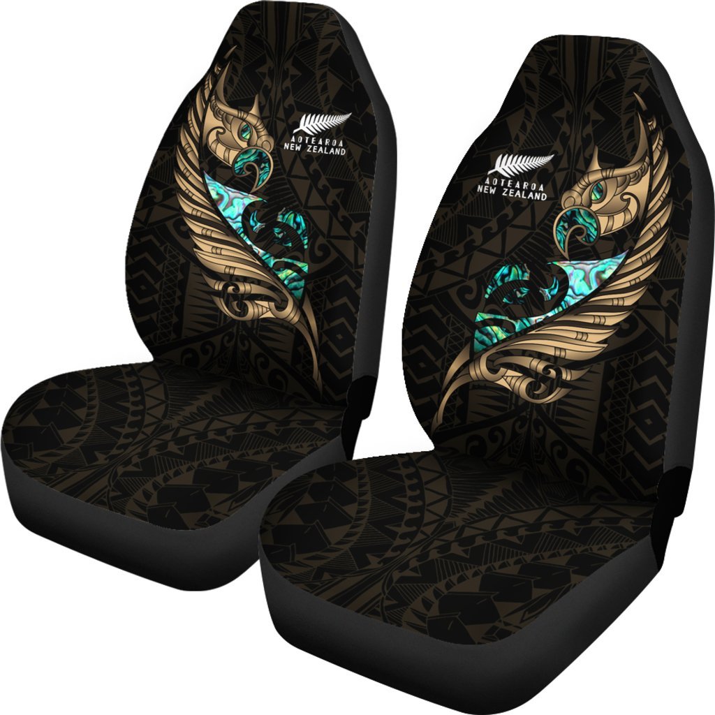 new-zealand-car-seat-cover-manaia-paua-fern-wing-gold