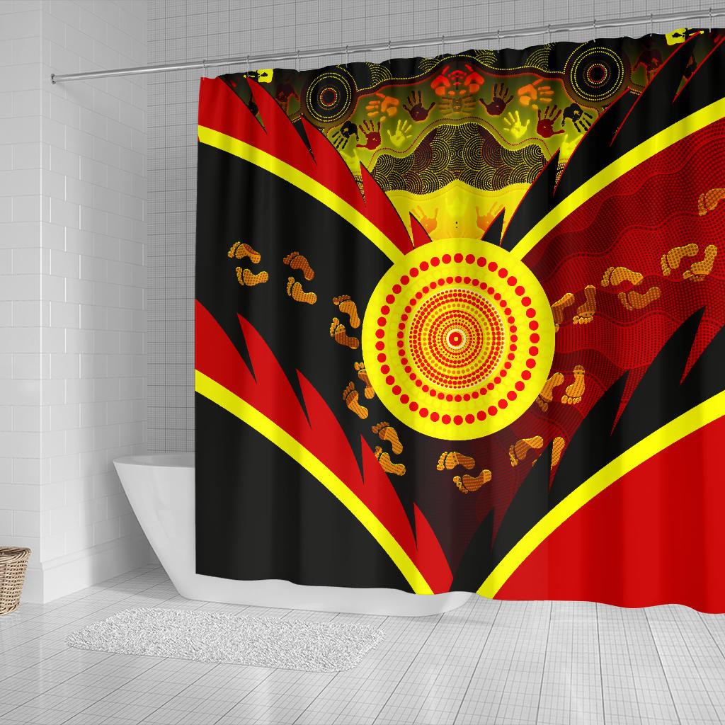 aboriginal-shower-curtain-indigenous-flag-with-footprint-hand-art