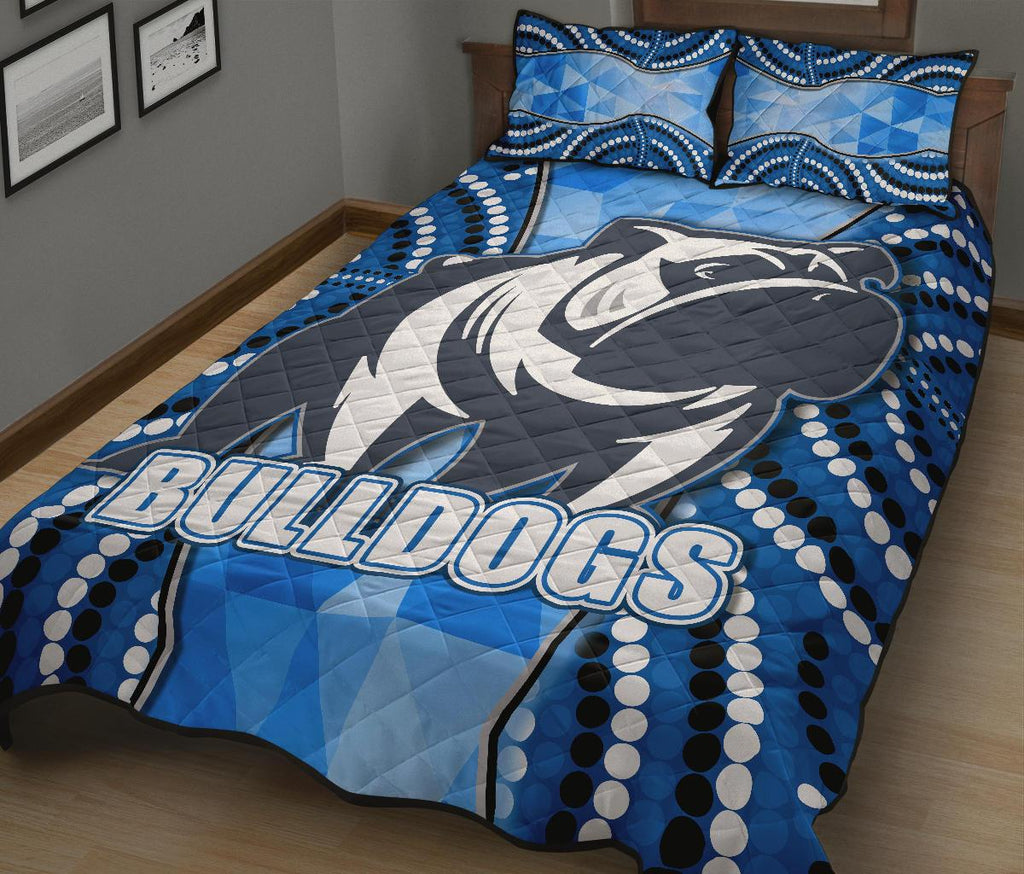 bulldogs-quilt-bed-set-indigenous-snappy