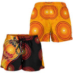 Aboriginal Personalised Women's Shorts - Couple Aboriginal Lizards - Vibe Hoodie