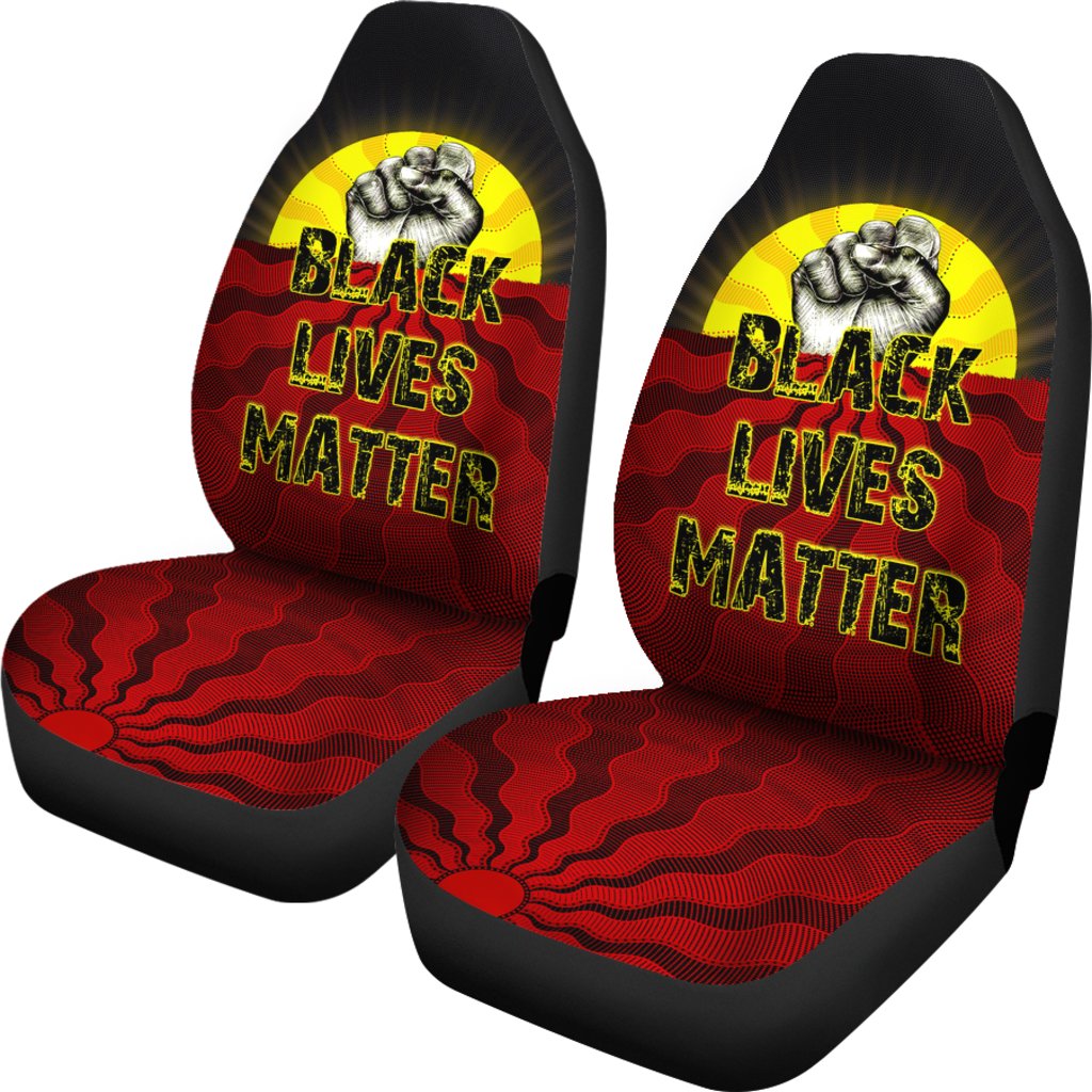 car-seat-covers-aboriginal-black-lives-matter-sun-dot-painting