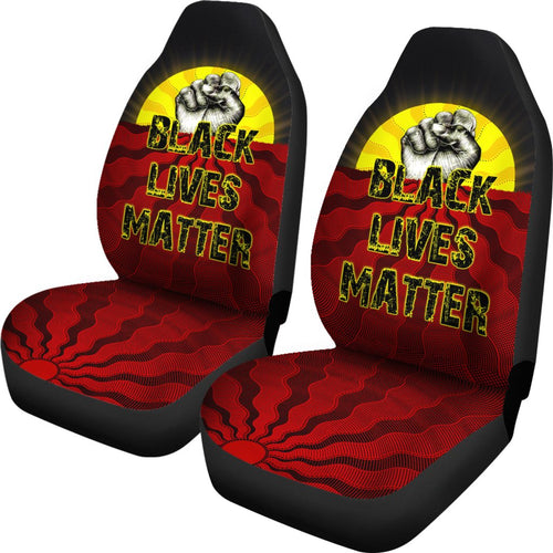 car-seat-covers-aboriginal-black-lives-matter-sun-dot-painting