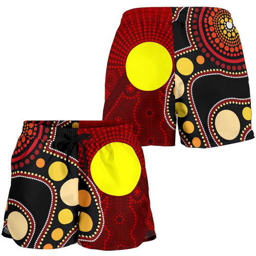 Aboriginal Women's Shorts, Australia Aboriginal Lives Matter Flag - Vibe Hoodie