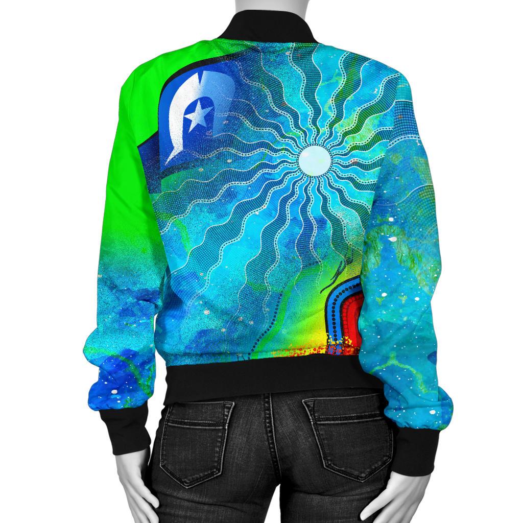 womens-bomber-jacket-torres-strait-islanders-flag-with-aboriginal-patterns-jacket